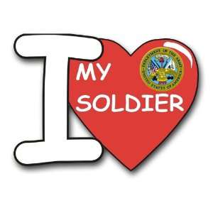  United States Army  I Love My Soldier  Decal Sticker 5.5 