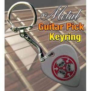  30 Seconds To Mars Metal Guitar Pick Keyring: Musical 