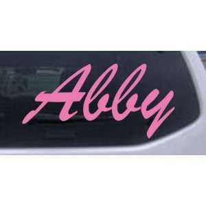  Abby Car Window Wall Laptop Decal Sticker    Pink 14in X 7 