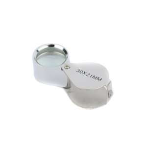   30x 21mm Jewelers Loupe Eye Foldable Magnifier Magnifying Glass