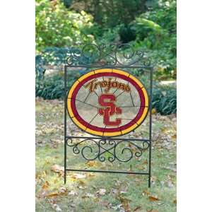  SOUTHERN CALIFORNIA USC TROJANS Team Logo STAINED GLASS 