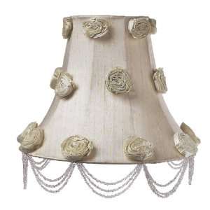  Ivory Rose Swag Large Lamp Shade: Home Improvement