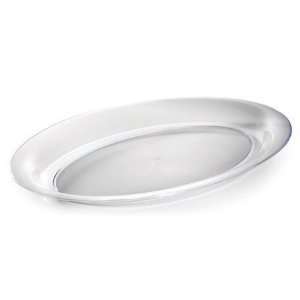 Fineline Settings 3514 BK Platter Pleasers 14 in. x 21 in. Black Oval 