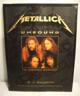 Book  Metallica Unbound The Unofficial Biography 1993 9780446394864 