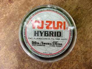 Yo Zuri Hybrid Smoke Fluoro Nylon 50 Lb. Line, 275 Yds 756791149090 