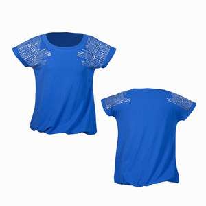 ZUMBA Chic Bling Fashion Top Blue FREE SHIPPING!  