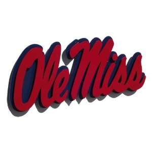   Ole Miss Rebels NCAA Team Logo 3D Metal Wall Art 