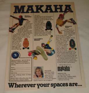 1978 MAKAHA skateboard ad #1 ~ Cheddar Cheese, Magnum III ~ WENTZLE 