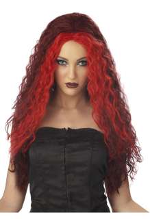 Sorceress Halloween Costume Wig (Red/Black)  