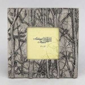 Beautiful Picture Frame  Pewter Trees 3x3 Beauty