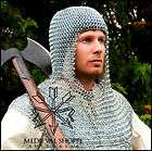 Aluminium Chain Mail Coif HOOD Butted 9mm 16g Maille Ch