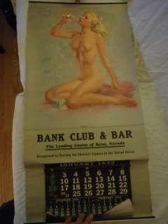 Bubbles *Bank Club & Bar PinUp Zoe Mozert 1949 Casino  