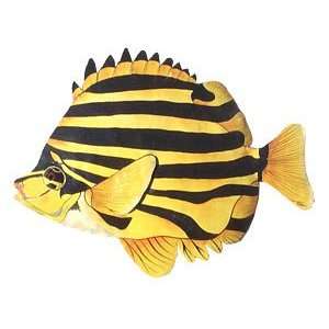  Black & Yellow Stripe Tropical Fish Wall Decor