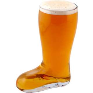   Glass Beer Boot Stein   Half Liter   Beerfest Glassware Boots  