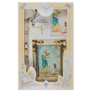 Boys 3 Year Presentation Set in Spanish with Candle, Rosary, Missal 