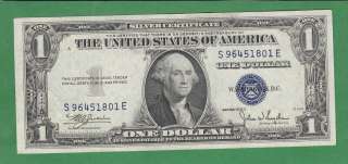 Silver Certificate $1 1935 C 1 note Choice uncirculated  