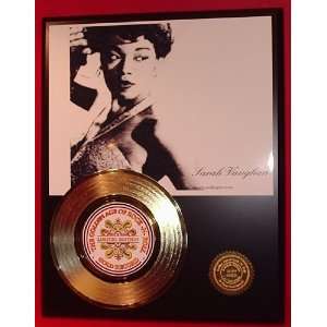 Sarah Vaughan 24kt Gold Record LTD Edition Display ***FREE PRIORITY 
