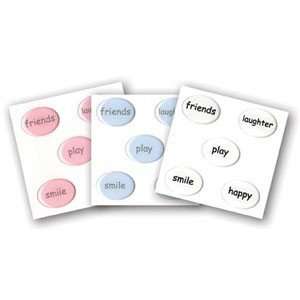  LDD   Bubble Phrases   Play Baby Pink w/Gray Letters: Home 
