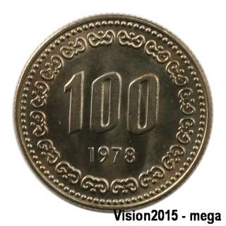 1978 South Korea 100won COIN UNC Yi Sun shin 234 8  