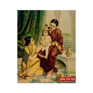  Ravi Varma Paintings   Yashoda Krishna 