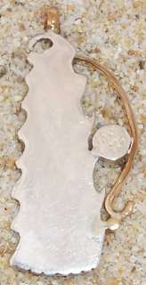 Custom Huge Onyx Tourmaline Sterling Gold Pendant JRae  