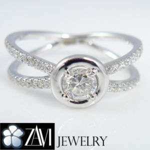48CT G SI1 GIA Diamond Engagement Ring 18K White Gold  