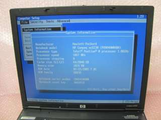 hp Compaq nc6230 Pentium M 1.86GHz 1024MB Laptop for Parts Repair 