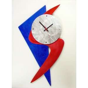  Modern Art Wall Clock. Contemporary Handmade Clock 