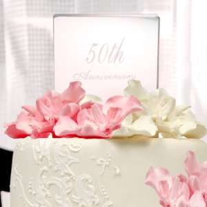  50th Wedding Anniversary Acrylic Cake Topper Kitchen 