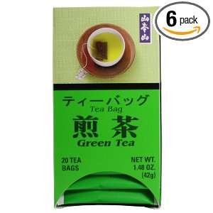 Yamamotoyama Green Tea Sencha, 1.48 Ounce Boxes (Pack of 6)  