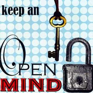  Keep an Open Mind Canvas Reproduction: Home & Kitchen