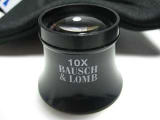 BAUSCH & LOMB WATCHMAKERS 10X EYEGLASS LOUPE  