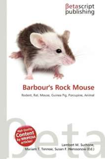   Barbours Rock Mouse by Lambert M. Surhone 