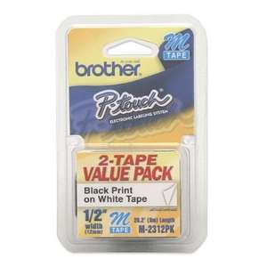 Brother International M2312pk M2312pk 2 pack   1/2 Black On White For 