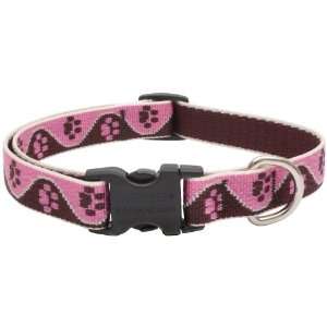   12in. 20in. Adjustable Tickled Pink Dog Collar 54302: Pet Supplies
