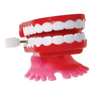  2 Chattering Chomping Wind Up TOY Walking Teeth Explore 