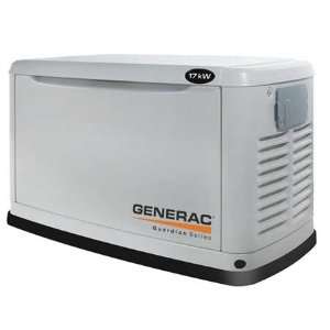  GENERAC 5886 Standby Generator,17 LP/ 16 NG kW,ALUM: Patio 