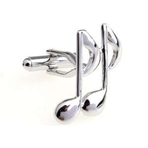  Silver Music Notes Cufflinks Cuff Links: Everything Else