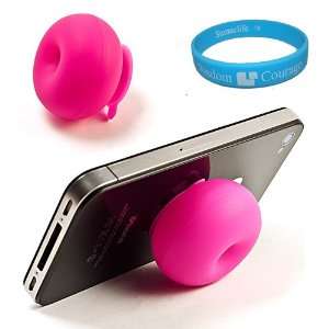  Pink Rubber Suction Stand for Apple iPhone 5 (iPhone 5th 