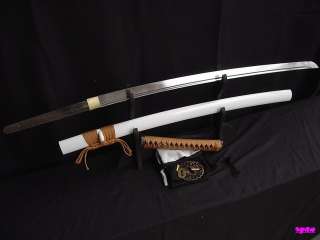 Razor Sharp Mum Tsuba White Saya Full Handmade Japanese Sword Katana 