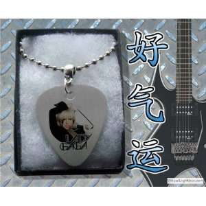   GAGA Metal Guitar Pick Necklace Boxed Music Festival Wear: Electronics