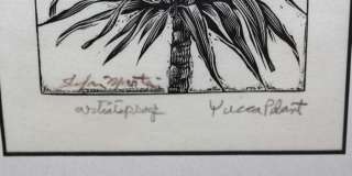 Yucca Plant   Stefan Martin Original Signed Engraving Litho  