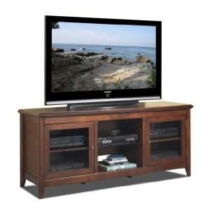    Walnut Finish Credenza for 65 Inch Flat Panel TVs: Home & Kitchen