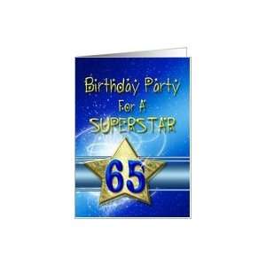  65th Birthday party for a Superstar Card: Toys & Games
