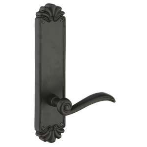  Emtek 6752 Flat Black   10 1/8 Height #16 Style Sideplate 