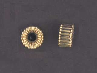 14kt Gold Filled round spacer smooth corrugated beads  