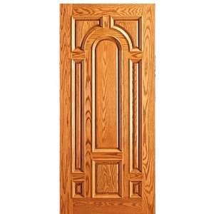 525 PP 36x96 Solid Brazilian Mahogany Door with a Unique Panel 