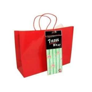  X Large Red Gift Bag With Tissue Case Pack 48: Everything 