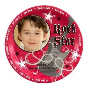  Rock Star Personalized Dinner Plates (8): Toys & Games