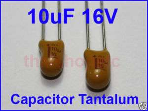10 x 10uF 16V Radial Capacitor Tantalum FREE SHIPPING  